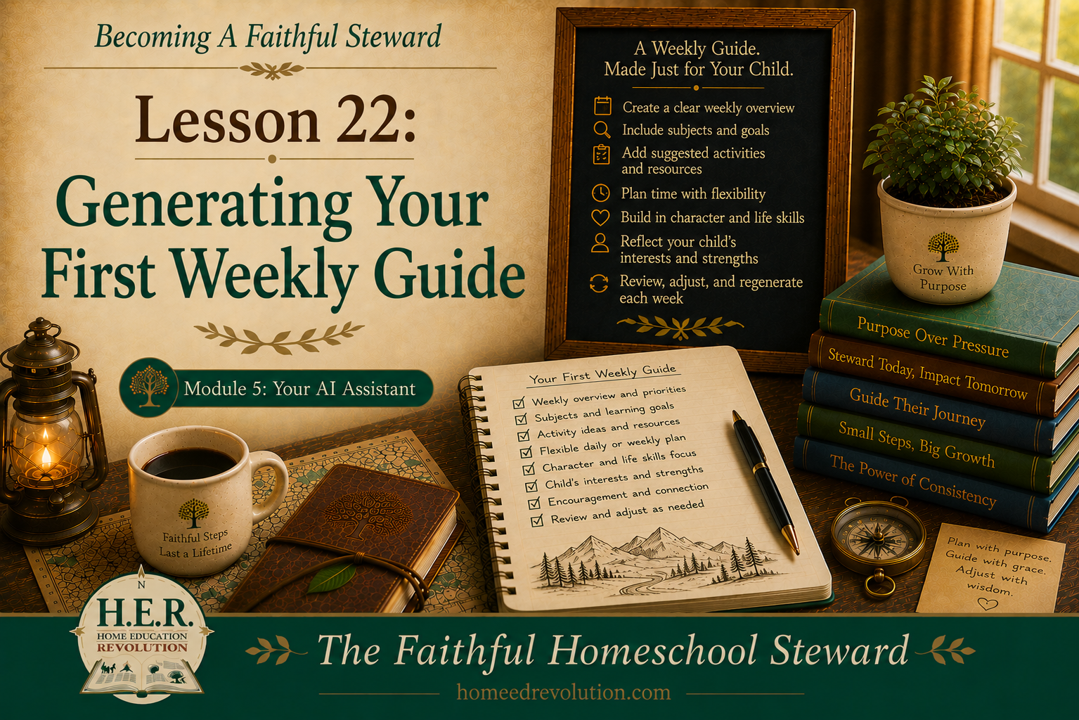 Lesson 22: Generating Your First Weekly Guide
