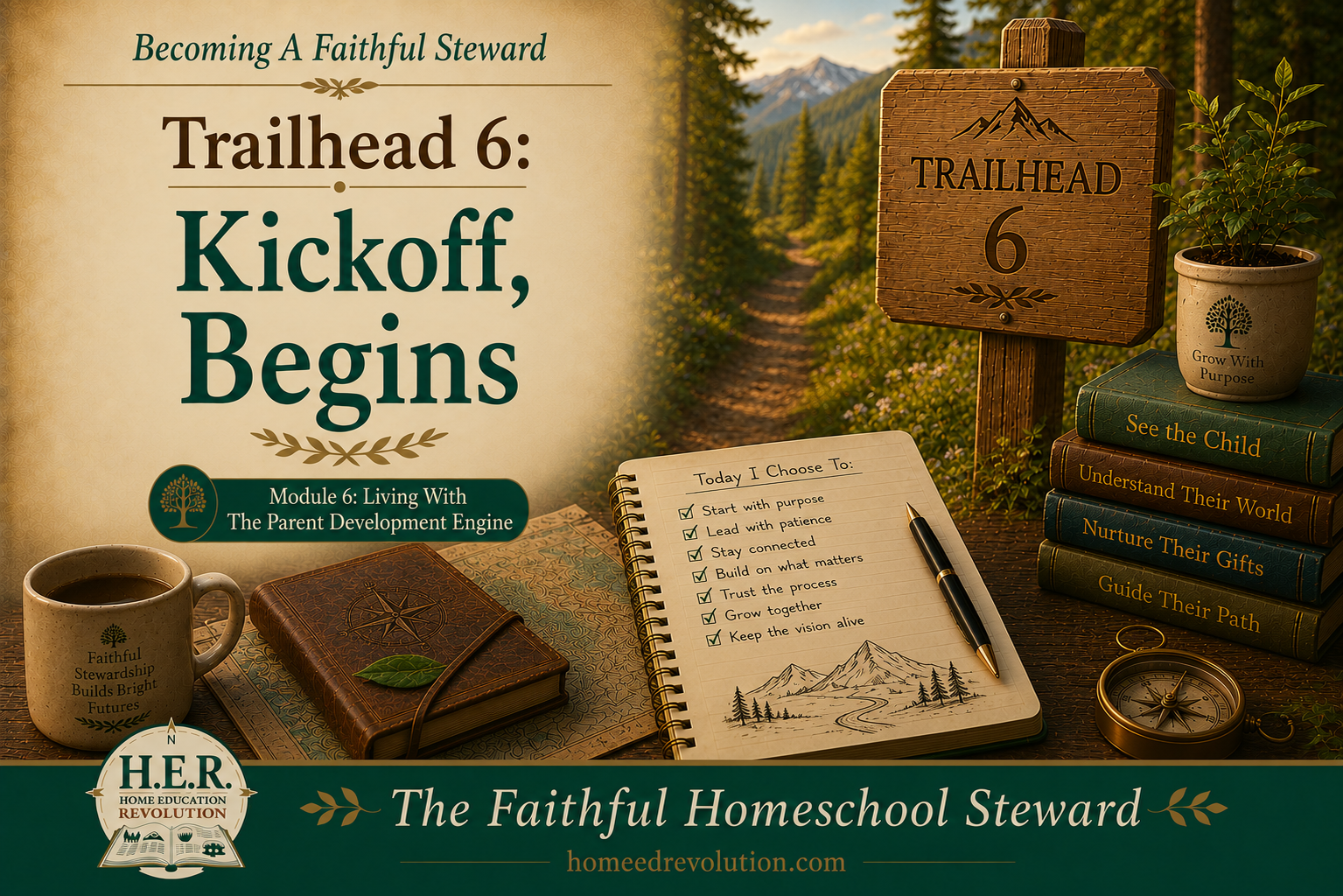 Trailhead 6: Living With The Parent Development Engine, Begins